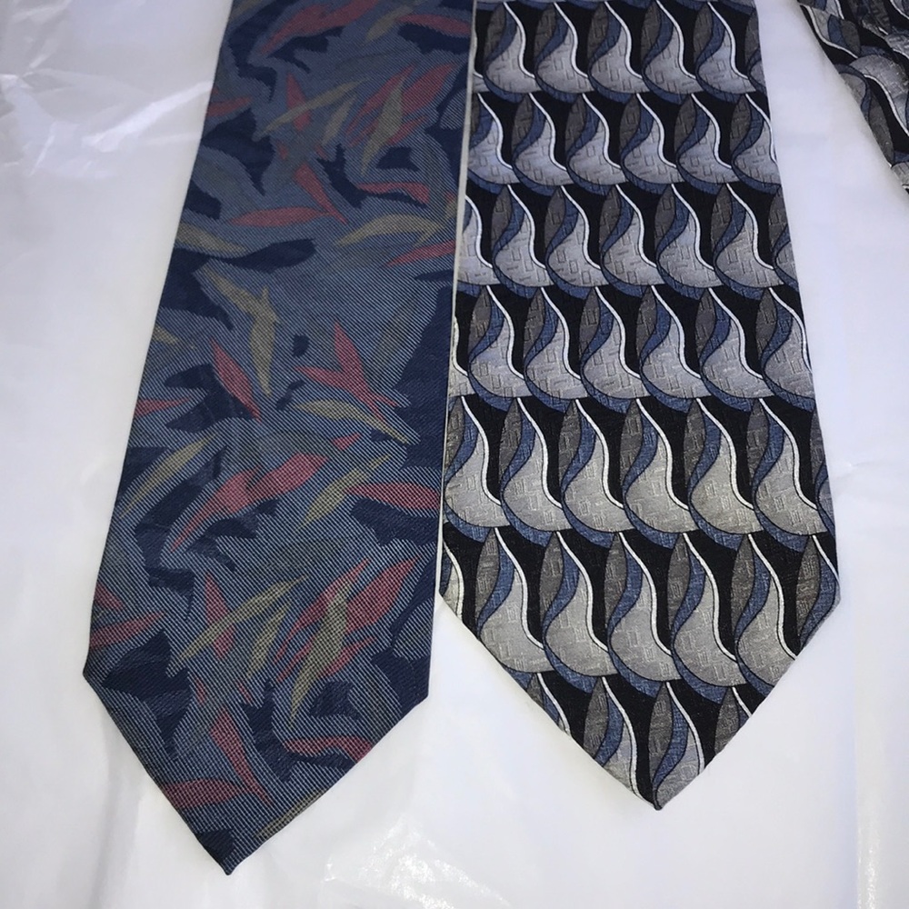 3/$15 Daniel de Fassion set 2 Tie silk blue silk